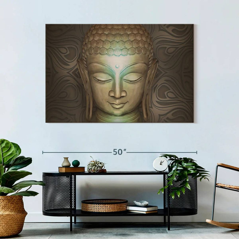 Leisha Beige Buddha, 32" H x 48" W