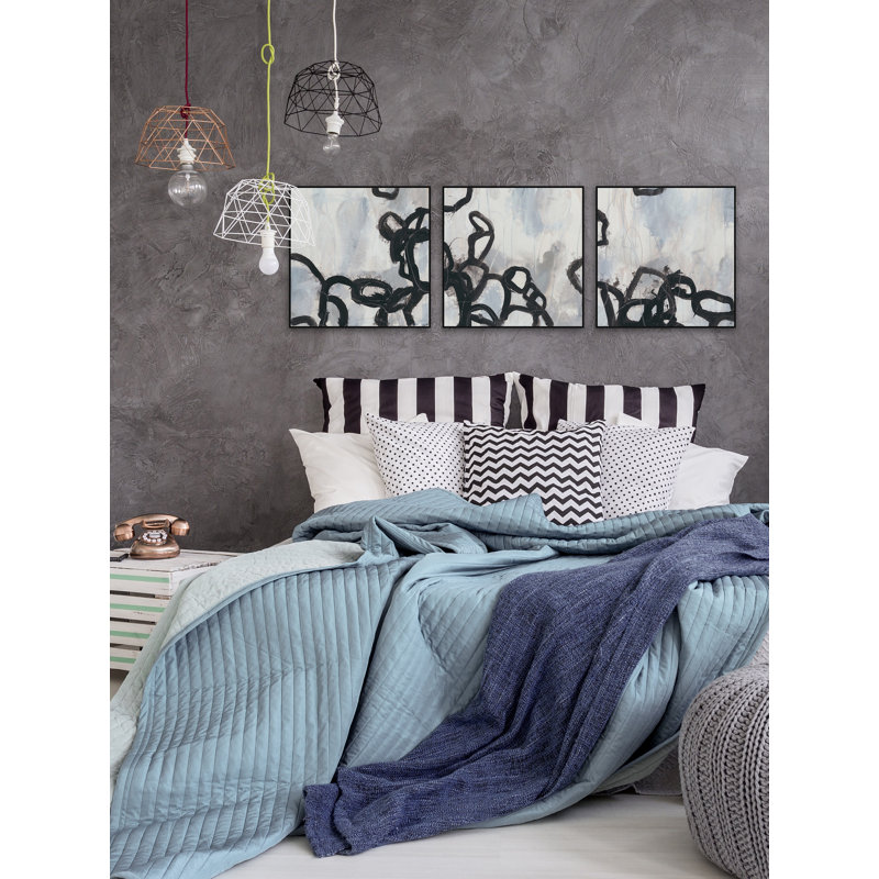 « causalité geste v triptyque »-3 pièces, ensemble de 3 reproductions d’images sur toile, H 12 po x l 12 po x L 1,5 po