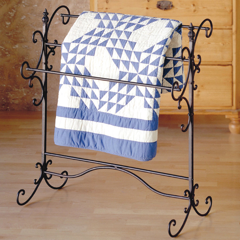 Aagam Iron Scroll Quilt Rack