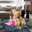 Tapis lavable à motif floral moderne-2096714671