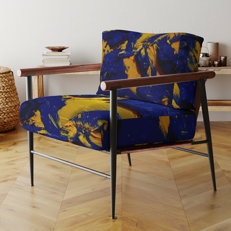 Fauteuil d'appoint Curci - Fractals, Noir, noir, noir, noir
