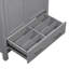 Meuble-lavabo gris 60 po, double lavabo, compartiments de rangement et portes silencieuses - Armoire à tablettes fonctionnelle-163376800-163376813