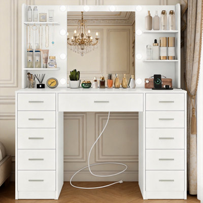 Dressing Table with Drawers and Storage Included