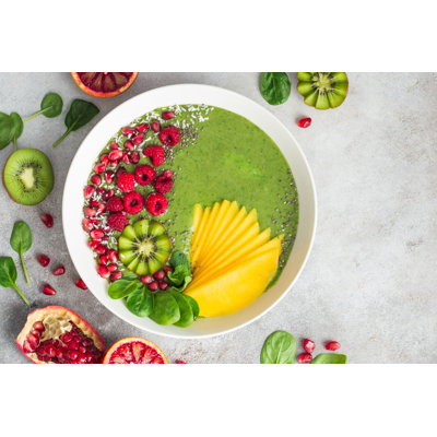Green Smoothie Bowl - Wrapped Canvas Print
