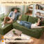 Aucun assemblage requis 3 pièces Canapé modulaire rembourré à compression avec chaise longue Cloud-741323353-741343012