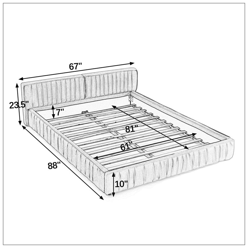 Lit pour chambre à coucher, Bleu foncé