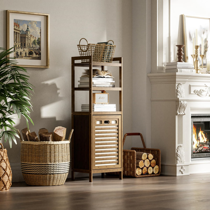 Wood Bathroom Cabinet, Brown