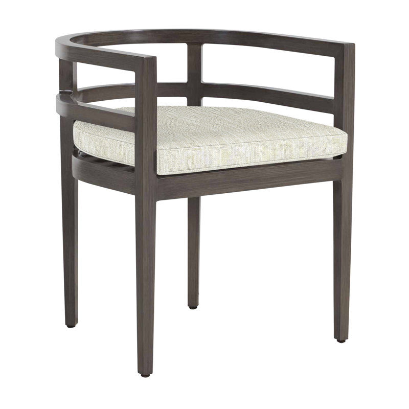 Chaise avec accoudoirs en aluminium Santa Barbara, Pas de soudure, Rollo crème