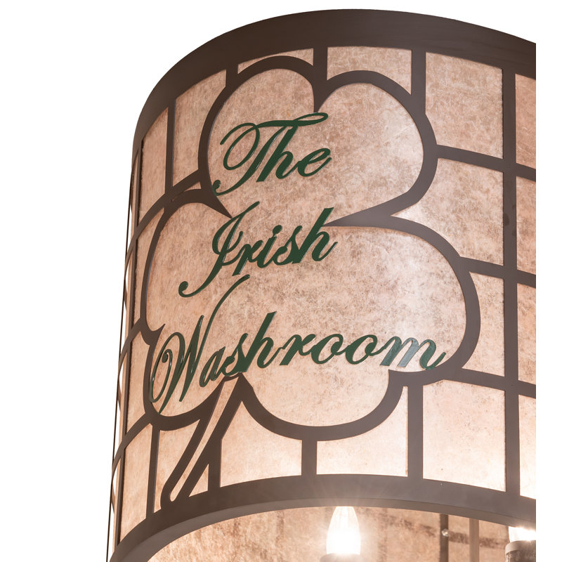 40" Long Personalized The Irish Washroom Flushmount