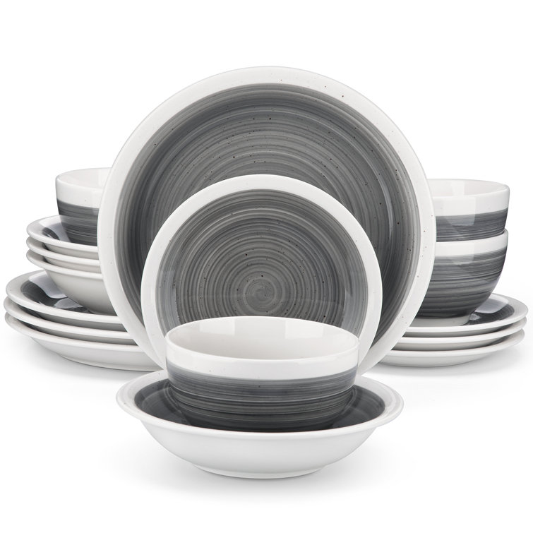ORI 16 Piece Stoneware Dinnerware Set - Service for 4