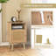 40cm W Manufactured Wood Bedside Table