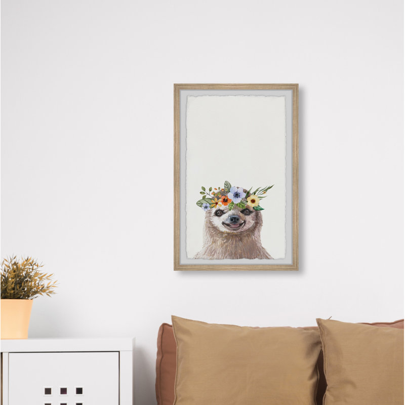 Onamia, impression encadrée de fleurs, H 24 po x l 16 po x P 1,5 po