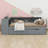 Platform Bed With Storage Shelves, Drawers, Charging Station And Upholstered Headboard-1262080401-1262080406