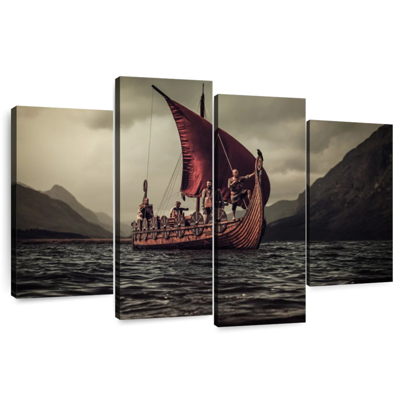 Mehar Viking Boat, 48"H x 75"W
