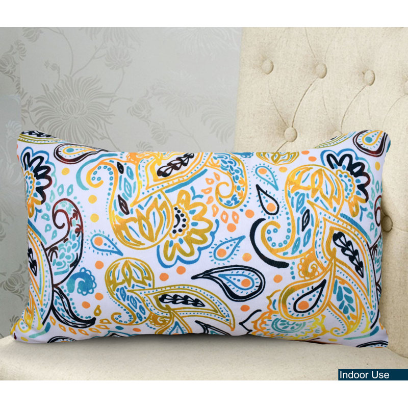 Coussin intérieur/extérieur Floral, Blanc floral