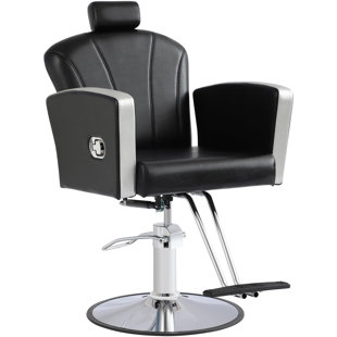 Salon Chair For Hair Stylist,Barber Chair For Home Barbershop With Professional Hydraulic Pump,White