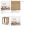 Table de bout en bois massif Sunni