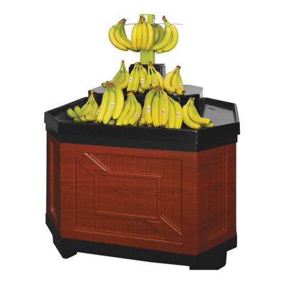 Borray Manufacturer Inc. 39" X 47" X 36" Cherry Plastic Banana Display WS-229BINBT48YSC