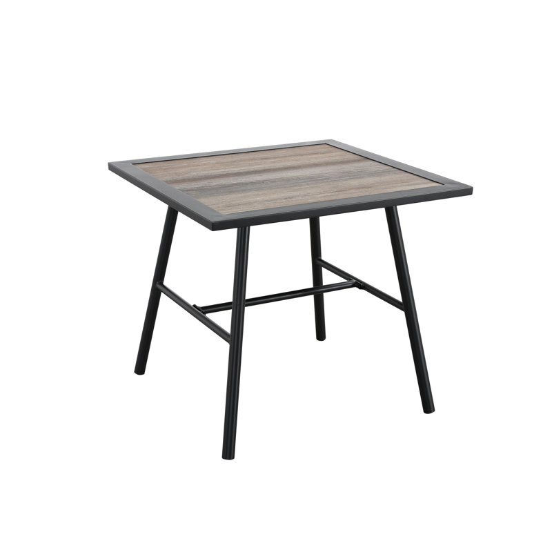 Rectangular Synthetic Laminate Outdoor Side Table
