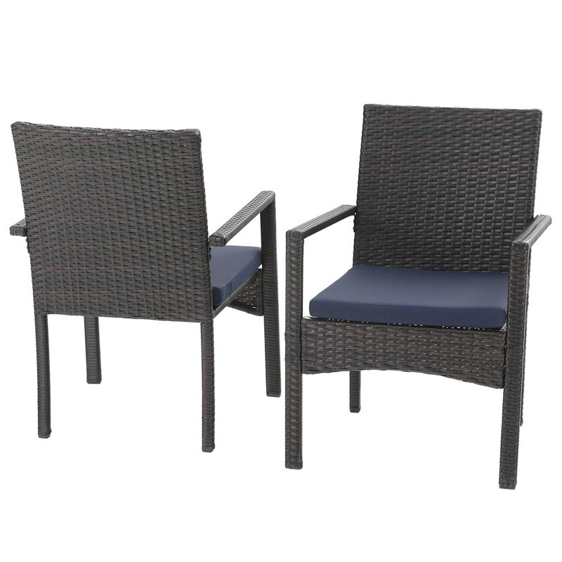 Outdoor Patio Dining Armchair with Cushion