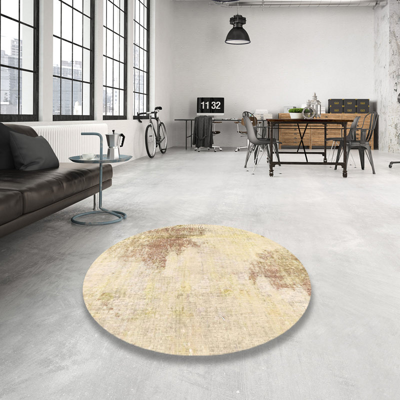 Tapis abstrait moderne 1934, Rond 6 pi