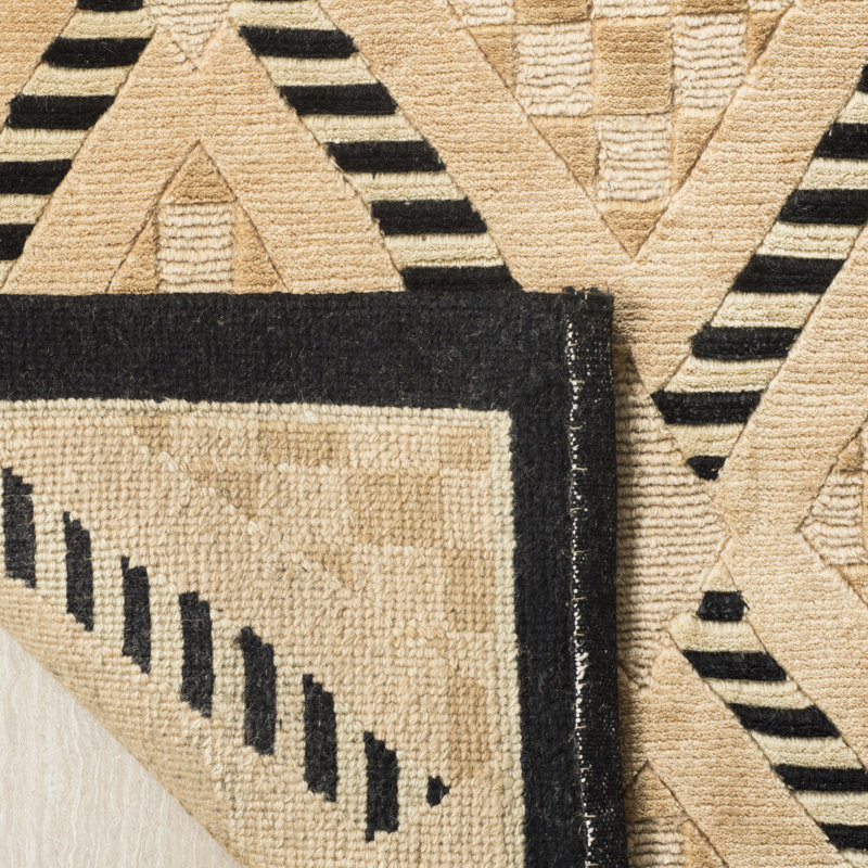 Tapis tibétain en laine noué à la main, Rectangle 6 pi x 9 pi