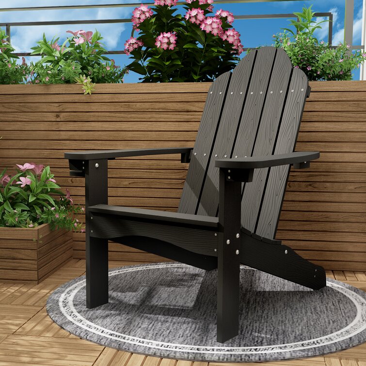 Black - Bickford Plastic Adirondack Chair