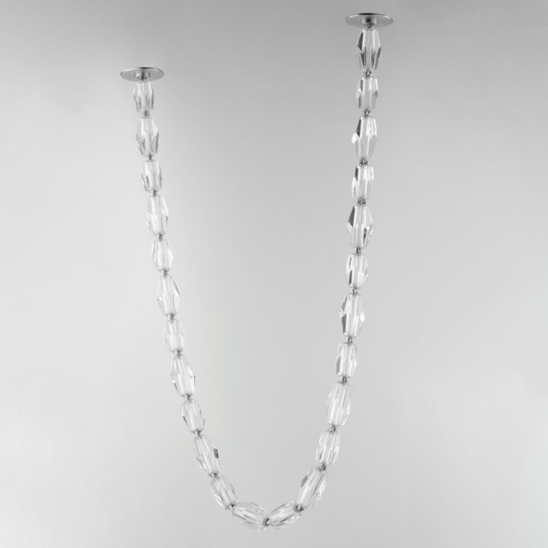 31 - Light LED Flush Mount, Polished Chrome