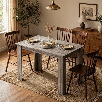 Minimalist Kitchen Table,Rectangular Dining Table,Durable Multi-Purpose Table(Only Table)