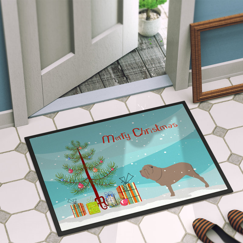 Tapis de porte d’intérieur anti-dérapant napolitain, Rectangle 1 pi 6 po x 2 pi 3 po