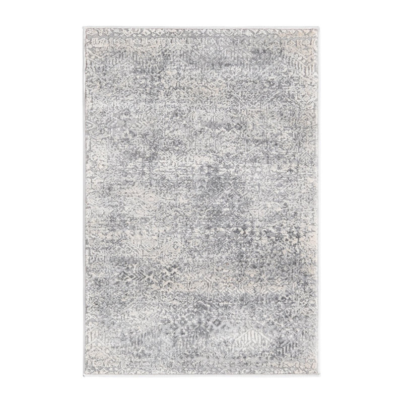 Tapis gris / blanc Kater, Rectangulaire 2 pi x 3 pi