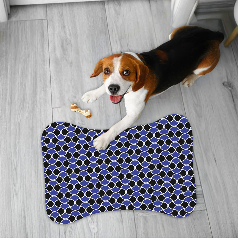 Grand bleu - tapis d'alimentation en os 1 pièce