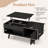George Oliver Lift Top Coffee Table With Storage Hidden Compartment Cabinet & Open Shelf-1079577323
