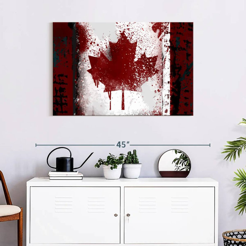 Drapeau du Canada rustique, H 24 po x l 36 po