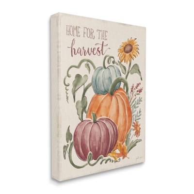 " Home For Harvest Cozy Autumnal Plants Botanical Flowers "