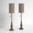Joanna 28" Distressed Tan/Brown Buffet Lamp