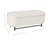 Homepop Ellipse Storage Bench With Metal Legs - Cream Boucle With Yarns-124300379