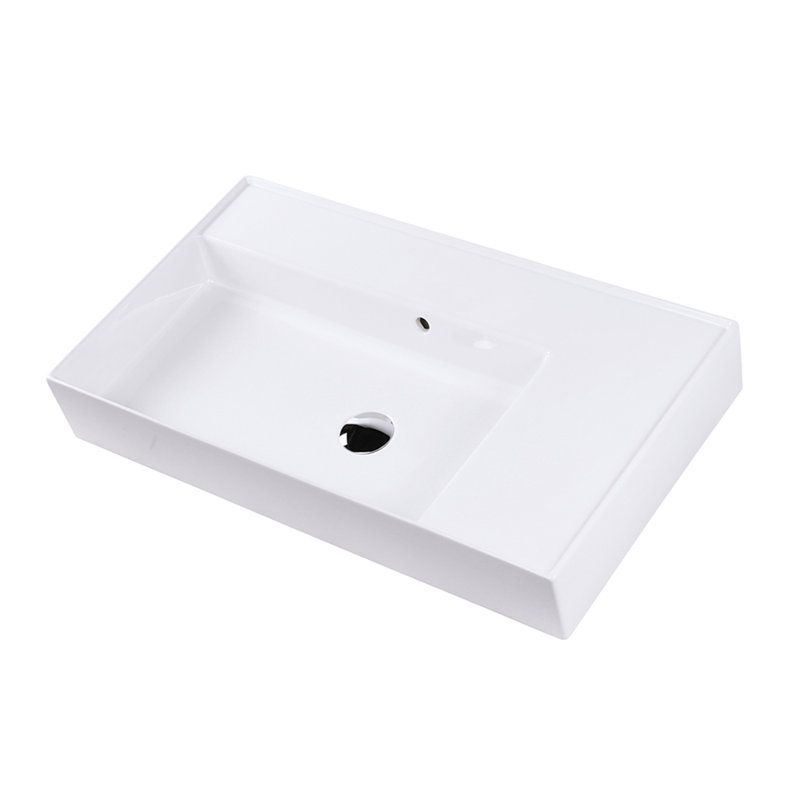 Aquaotto 32'' L Bathroom Sink, 0 Hole