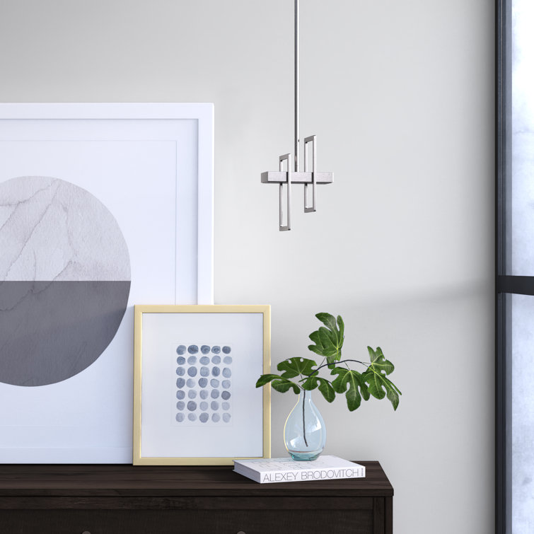Saedi 1-Light Single Geometric LED Pendant