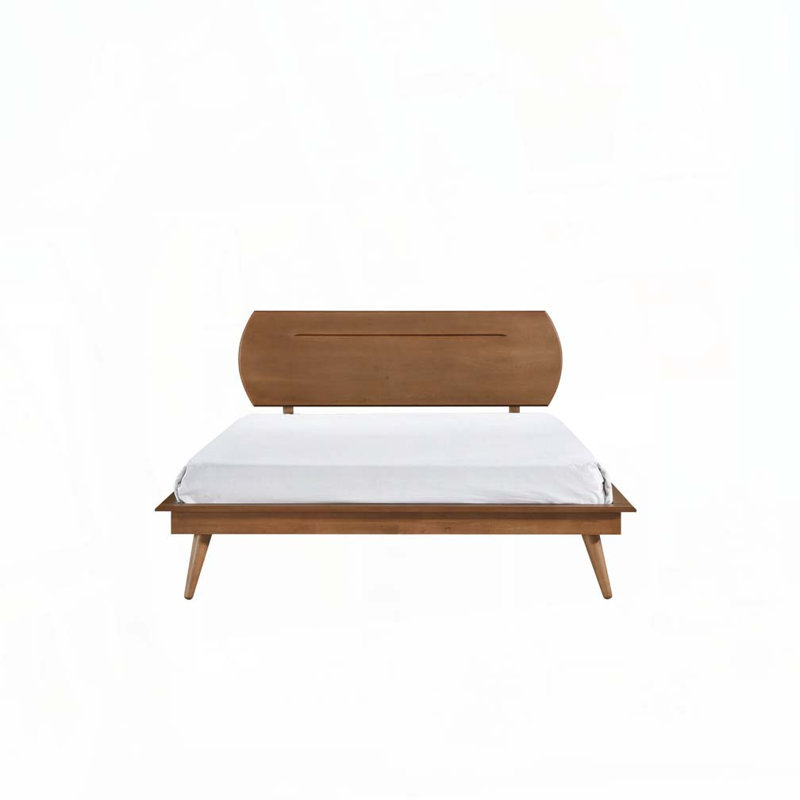 Platform Bed with Oval Headboard, Full