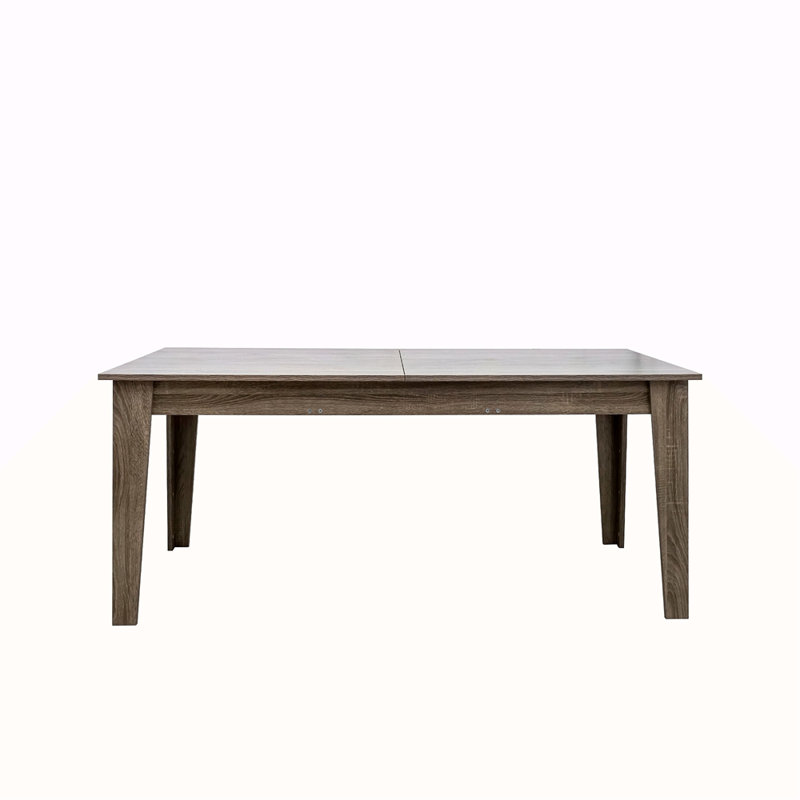 Table de salle à manger, grande table de cuisine extensible de 106,3 po, Chêne foncé