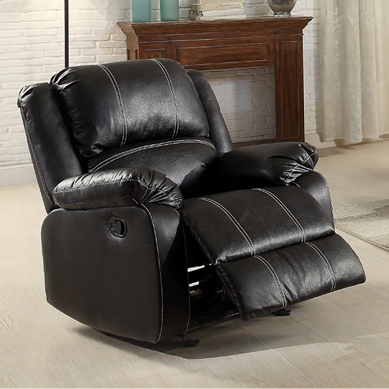 Fauteuil inclinable en cuir
