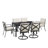 Halles 6 - Person Patio Dining Set with Rectangular Table , Cushions Included-2103945125