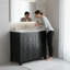 Meuble-lavabo vintage 36 po | Lavabo en céramique et rangement en bois massif