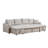 U-Shape Pull-Out Sleeper Sectional Sofa With Double Storage Spaces