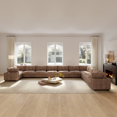Canapé modulaire réversible en U 11 pièces