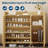 Rattan Shoe Storage Cabinet, 41in Tall Large Farmhouse Entryway Shoe Rack Organizer Cabinet with Doors and Adjustable for Hallway Living Room, Light Oak-146668782