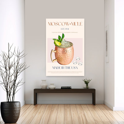 Moscow Mule Copper Mug by Nazma Khokhar - Wrapped Canvas Print