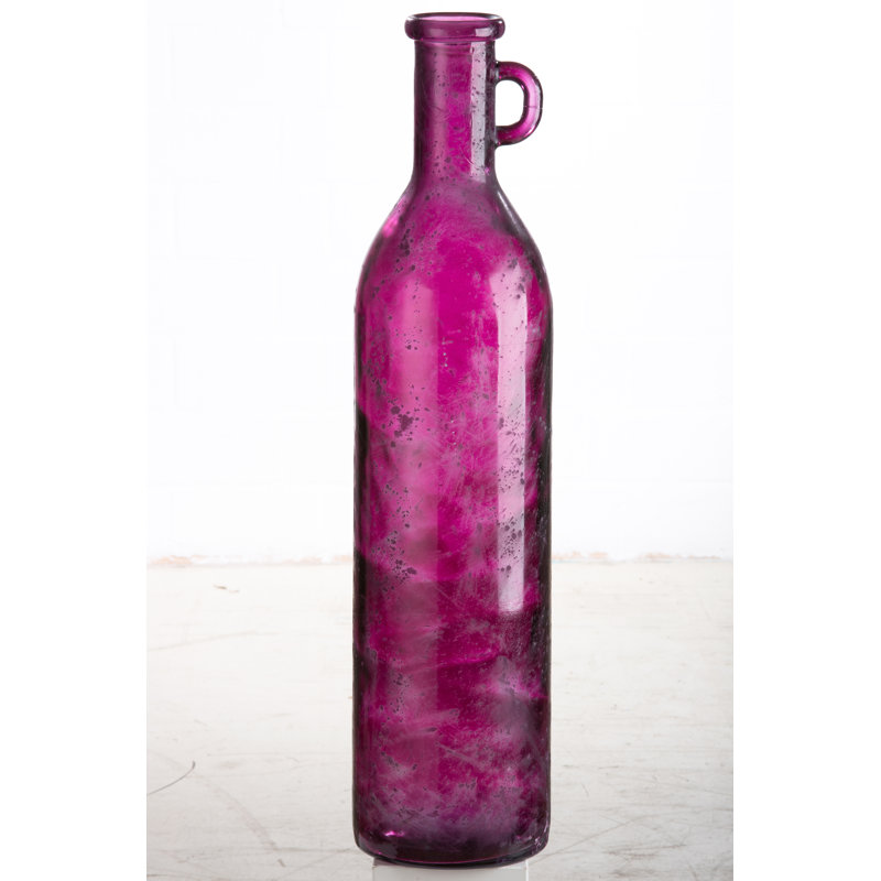 Strachan Glass Floor Vase, Red, 75cm H x 18cm W x 18cm D