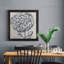 Indigo floral sur lin III - Toile encadrée de qualité supérieure - Toile encadrée de qualité supérieure - reproduction de cadre photo-2143341345-2080313911-2080313912
